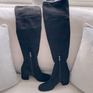 Sam Edelman Varona Black Suede over the knee boots, size: 6.5